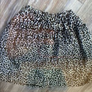 Chic Leopard Print Kids Skirt